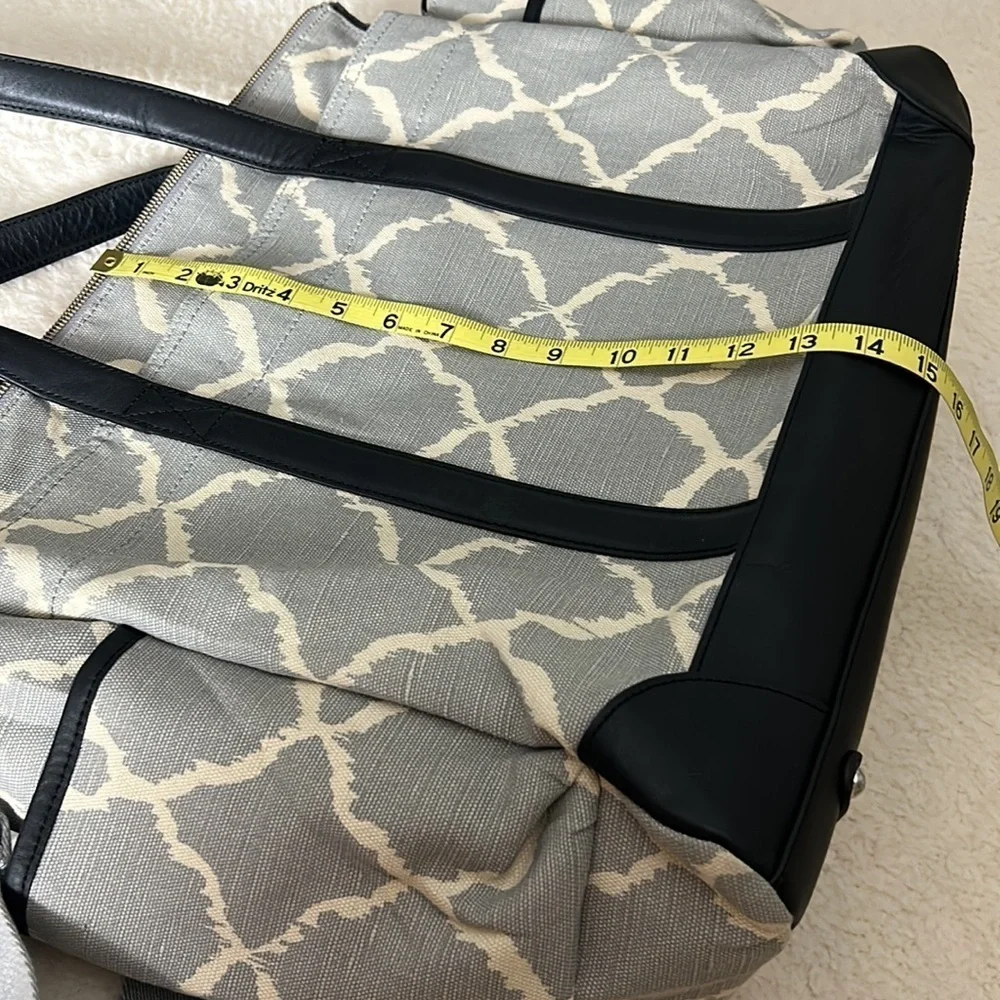Pottery Barn Ikat Classic Diaper Bag Grey